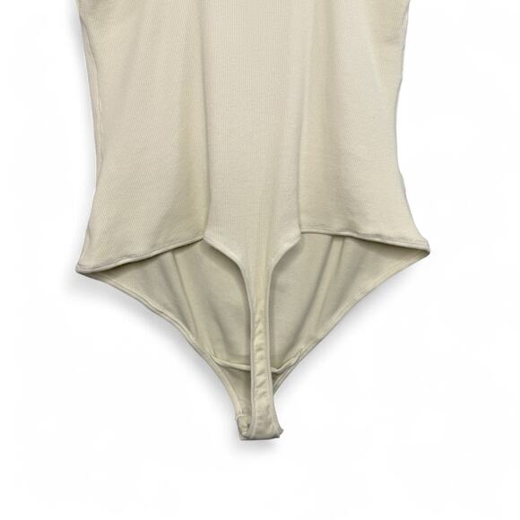 Skims Bodysuit 4X Ribbed Square Neck Bone Stretch Tank Top Elevated Basics NWT - Picture 5 of 9
